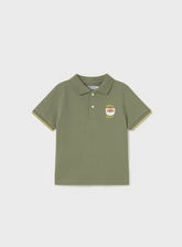 Pique Polo Print Sage