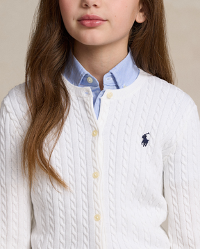 Cardigan Cable Mini White