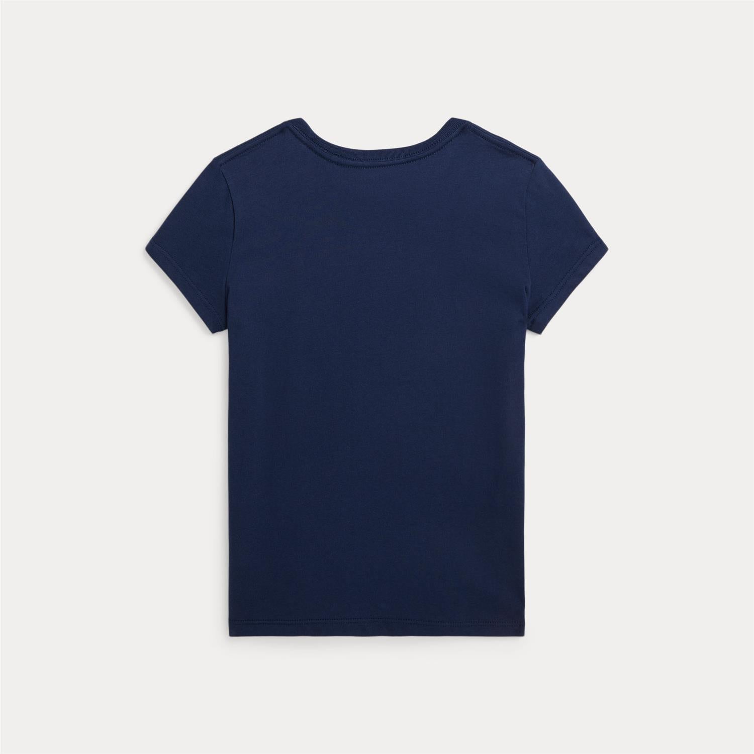 T-skjorte Girl Cotton Jersey Navy