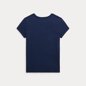 T-skjorte Girl Cotton Jersey Navy