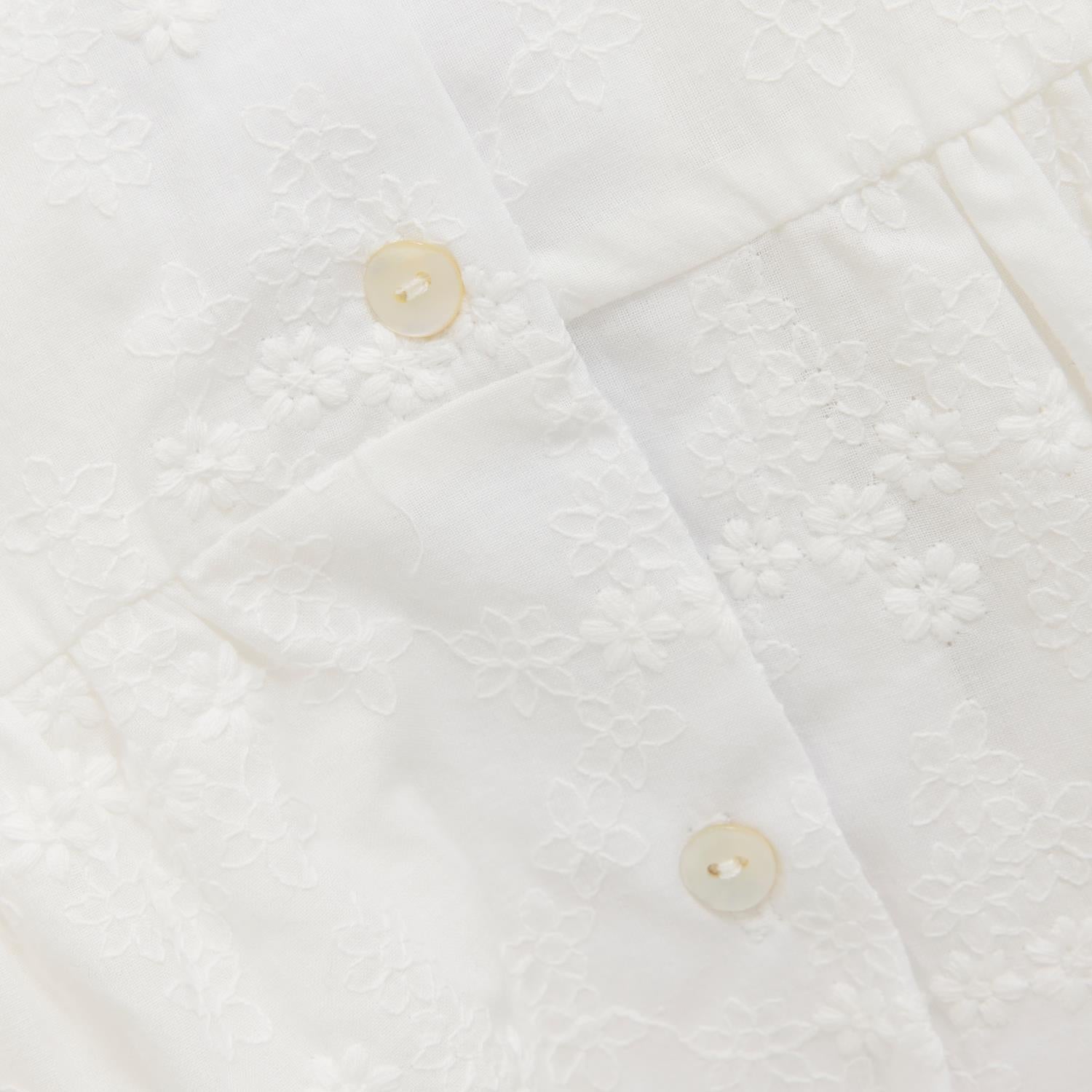 Kjole Baby Embroidery Antique White