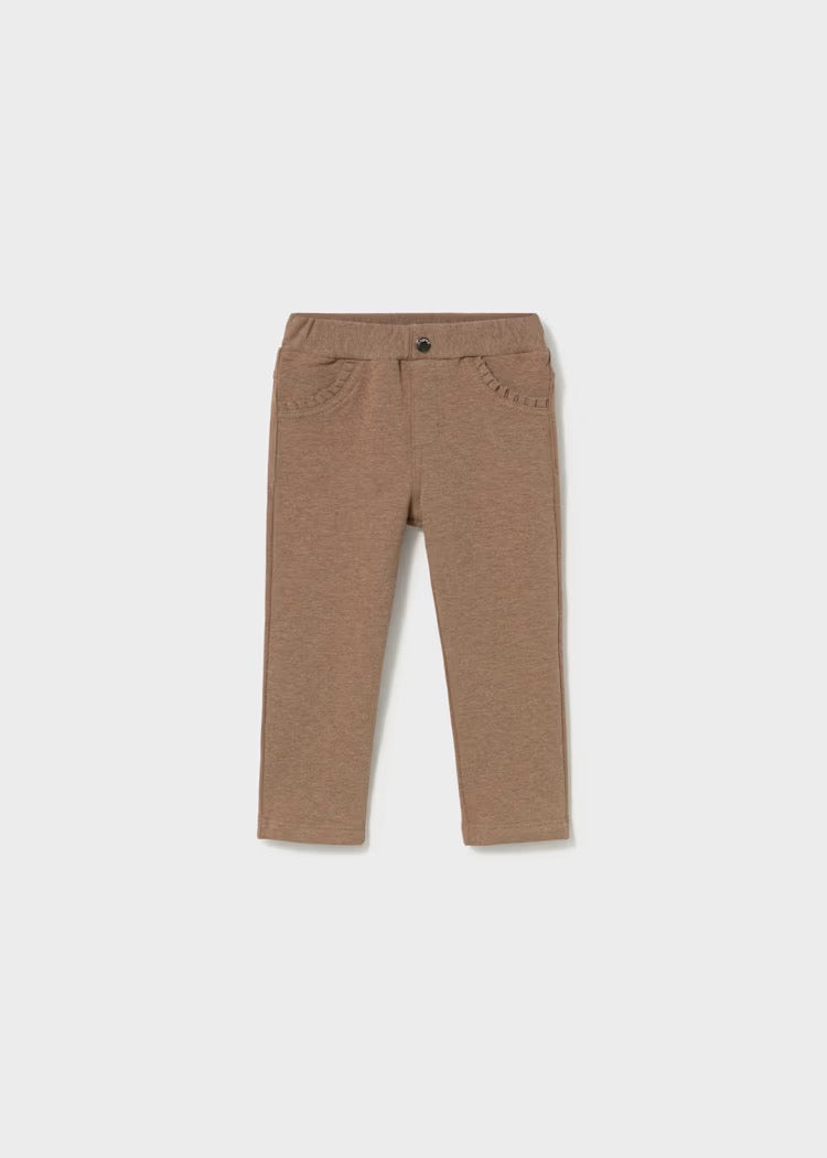 Bukse Basic Fleece Walnut Melange