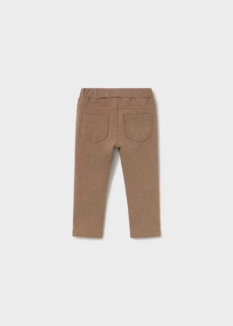 Bukse Basic Fleece Walnut Melange