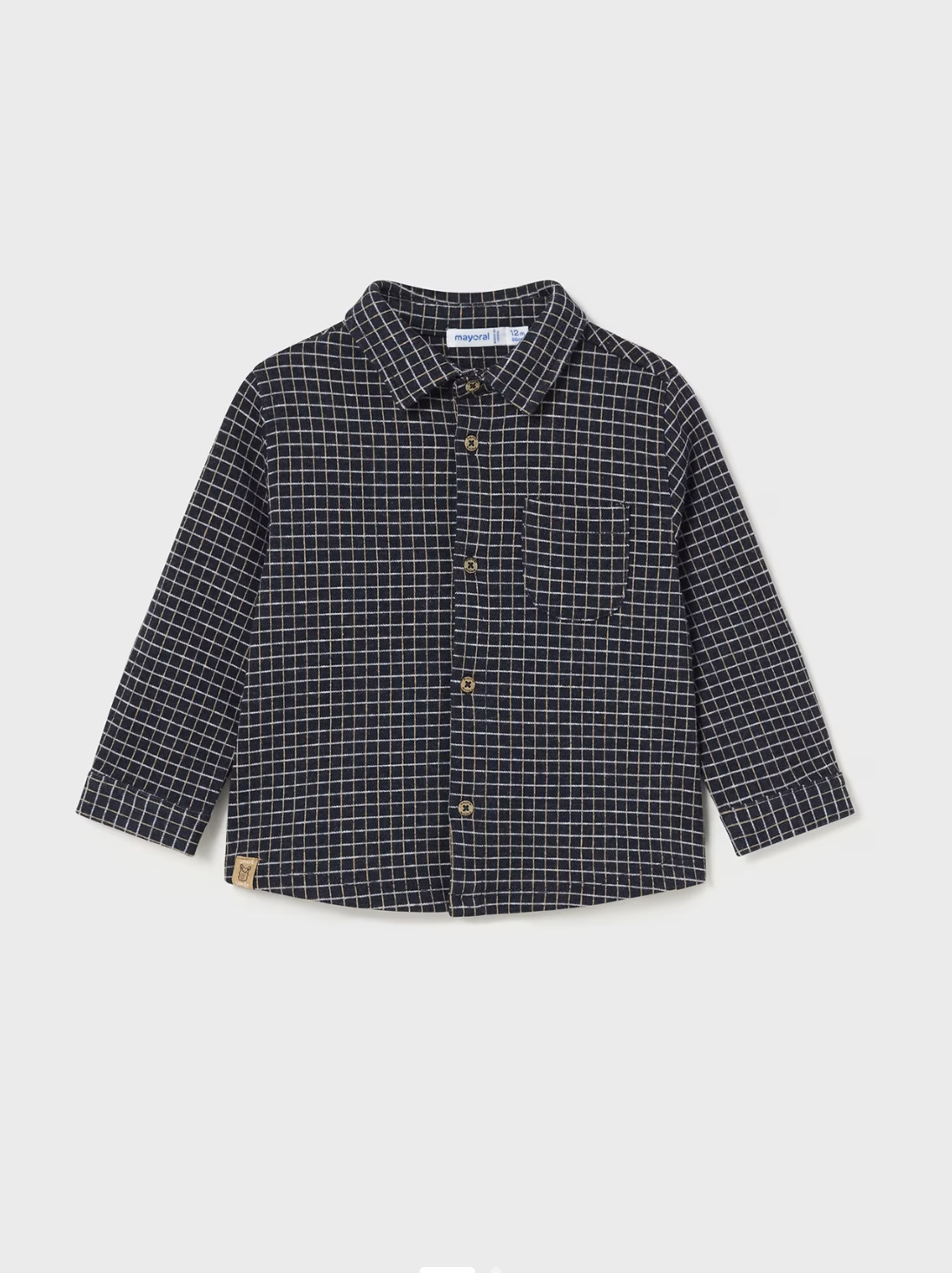 Skjorte Overshirt Ruter Navy Blue