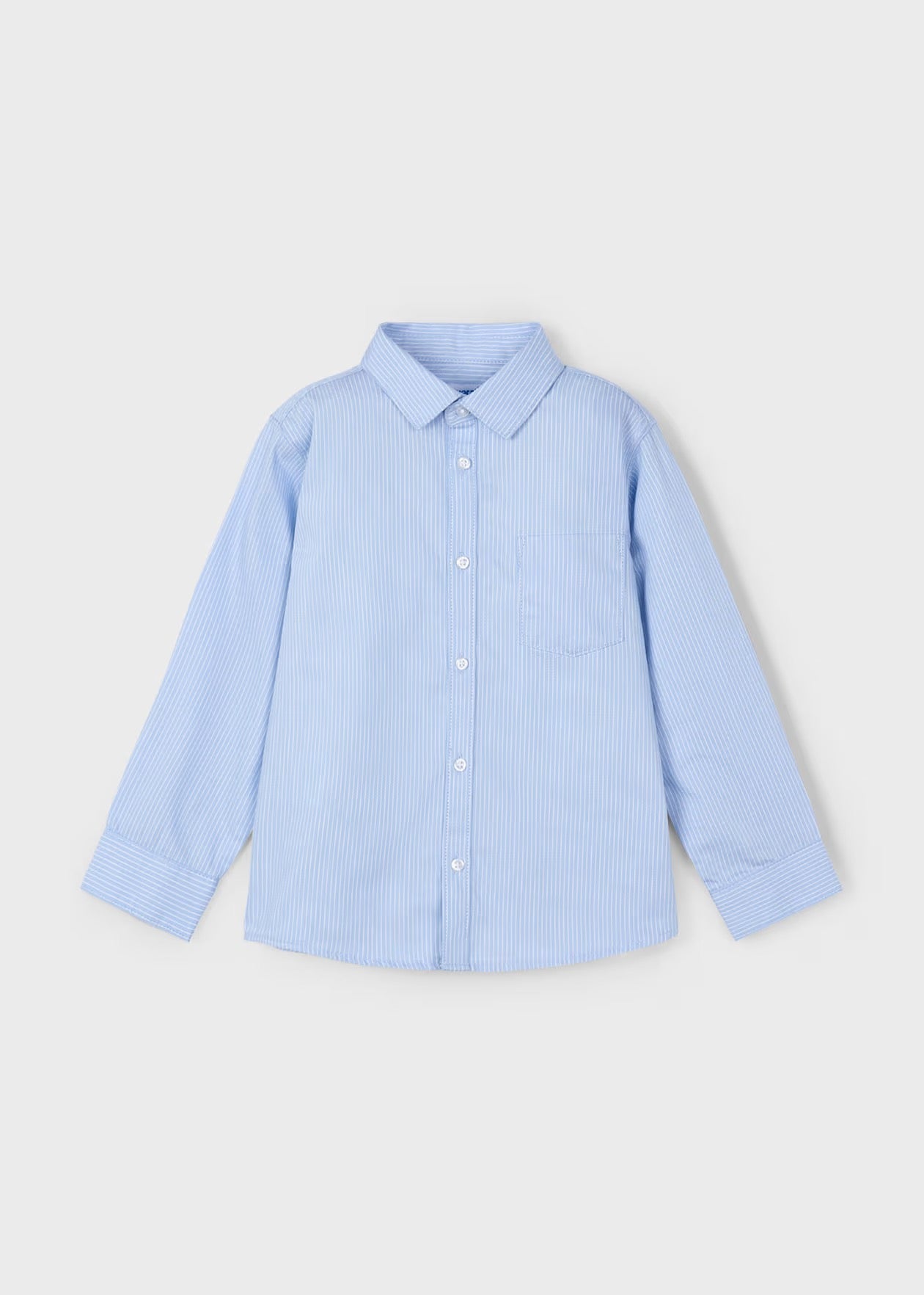 Skjorte Basic Striped Lightblue