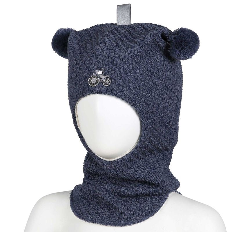 Balaclava Ull Traktor Blåmelert