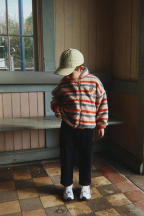 Jakke Jody Teddy Tangerine Stripe