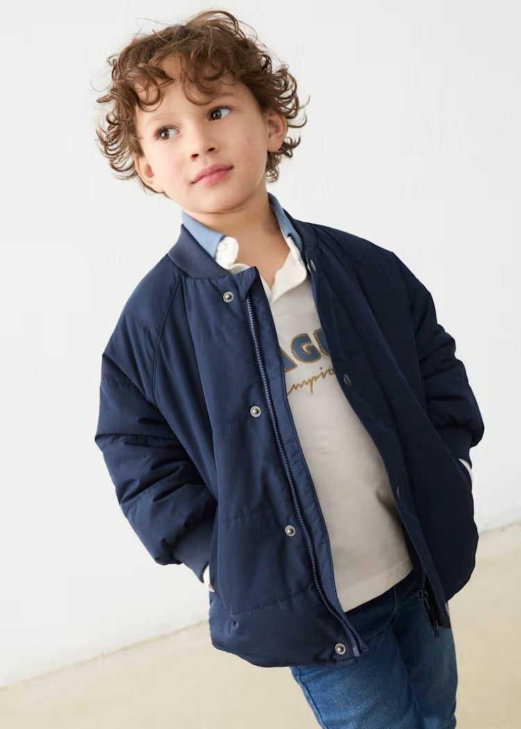 Jakke Bomber Lightweight Blue