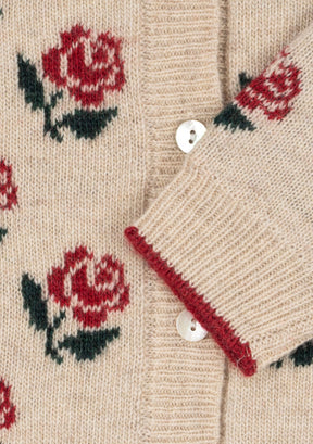 Cardigan Belou Knit Collar Rose