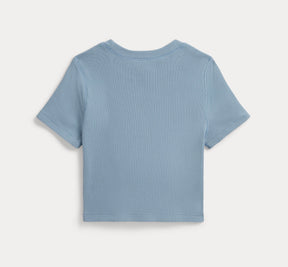 T-skjorte Ribbed Boxy Vessel Blue