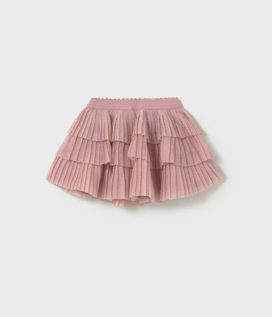 Skjørt Pleated Tulle Rose