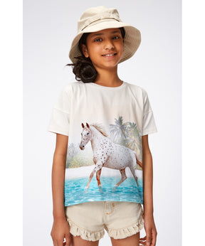 T-skjorte Raeesa Horse On Beach