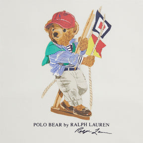 Hettegenser Polo Bear Flag Fleece Deckwash White