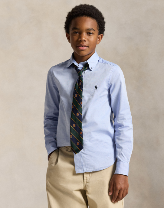 Skjorte Polo Oxford Slim Fit Blue