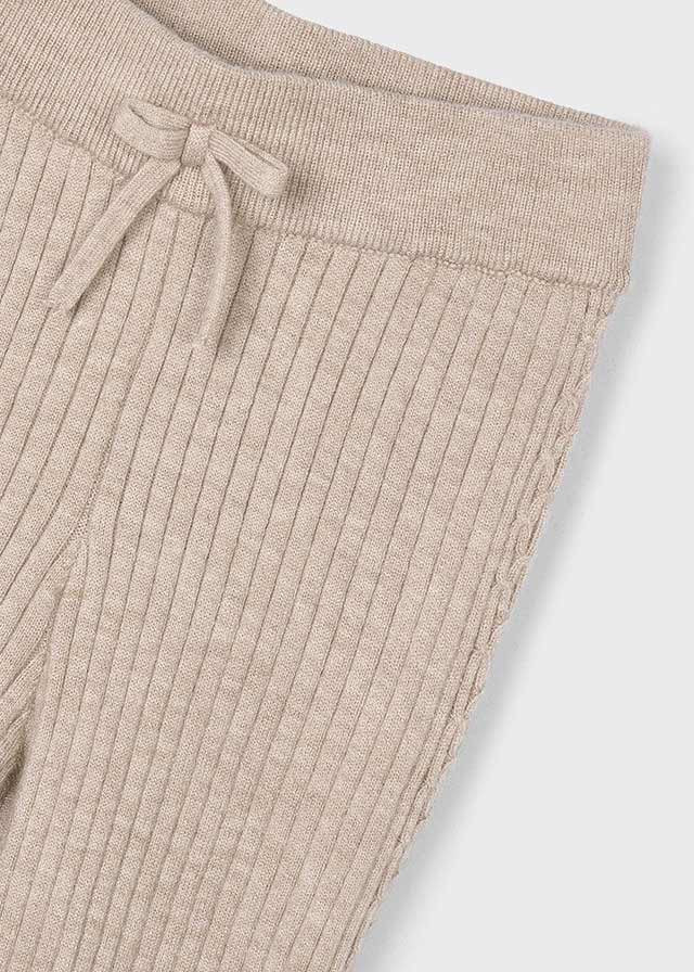 Leggings Knitted Bow Toffee