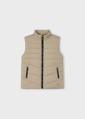 Vest Quilted Cashew