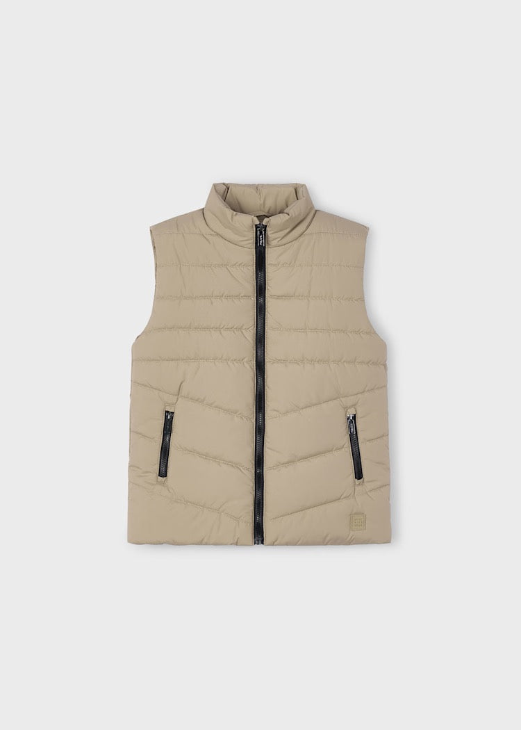 Vest Quilted Cashew