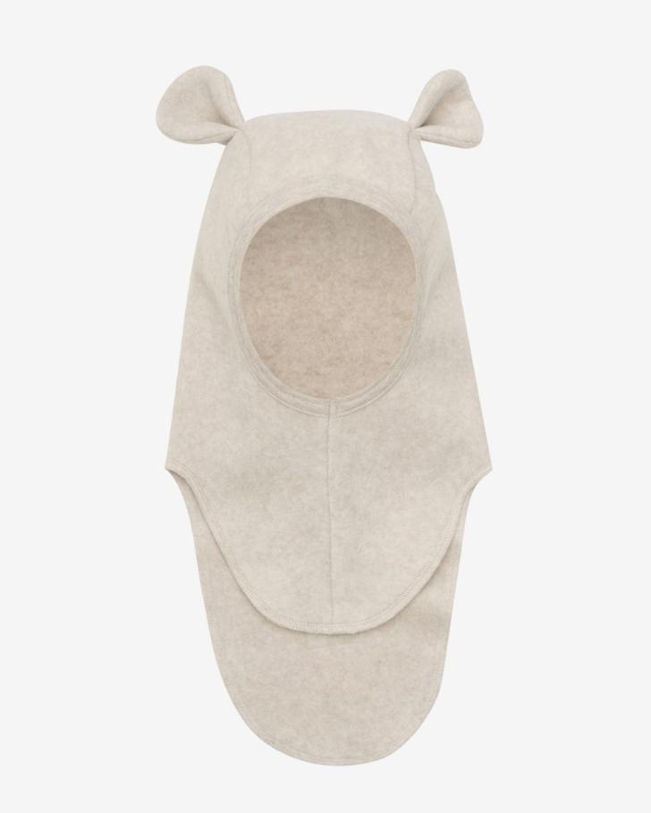 Balaclava Ears Cotton Fleece Camel Melange