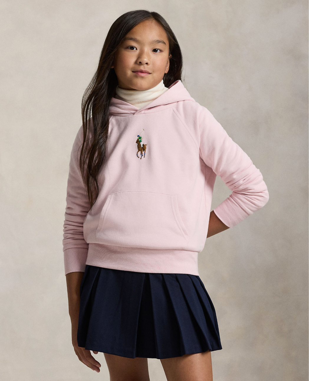 Hettegenser Big Pony Fleece Hint of Pink