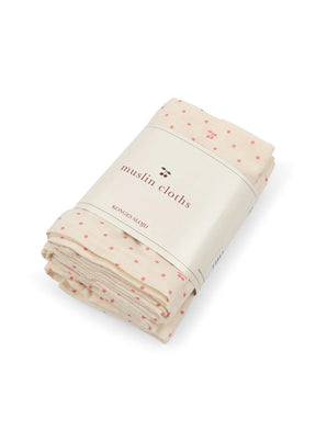 Kluter Muslin 3pk Cherry Dot