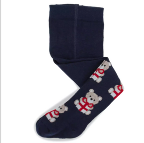 Ullstrømpebukse Jul Marine