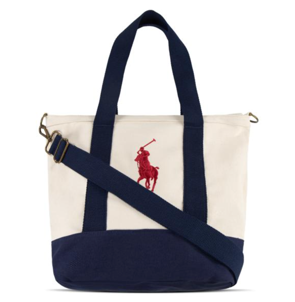Bag Tote White/New Port Navy