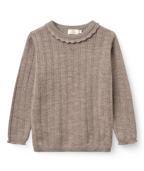 Genser Merino Pointelle Natural Melange