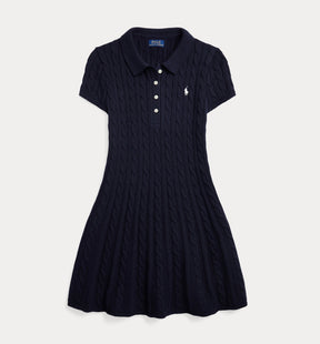 Kjole Cable-Knit Navy