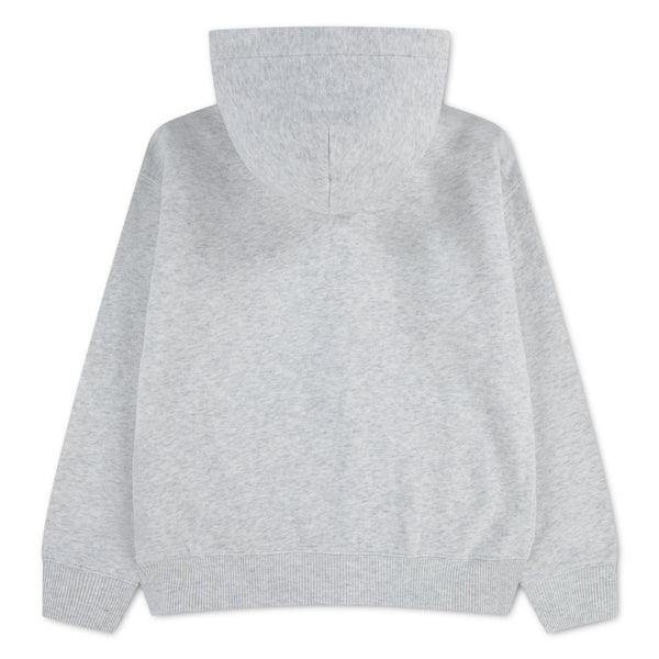 Hettegenser Logo Full Zip Light Grey Heather