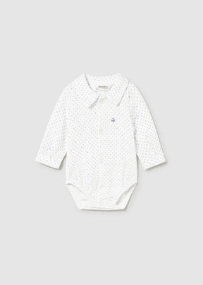 Body m/Krage Ecru-Blue