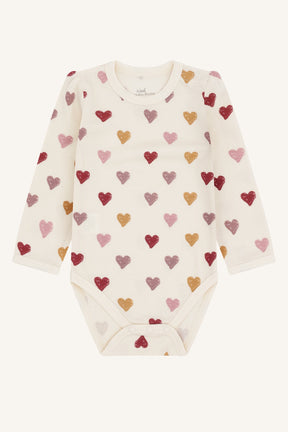 Body Baloo Hearts Puff Off White