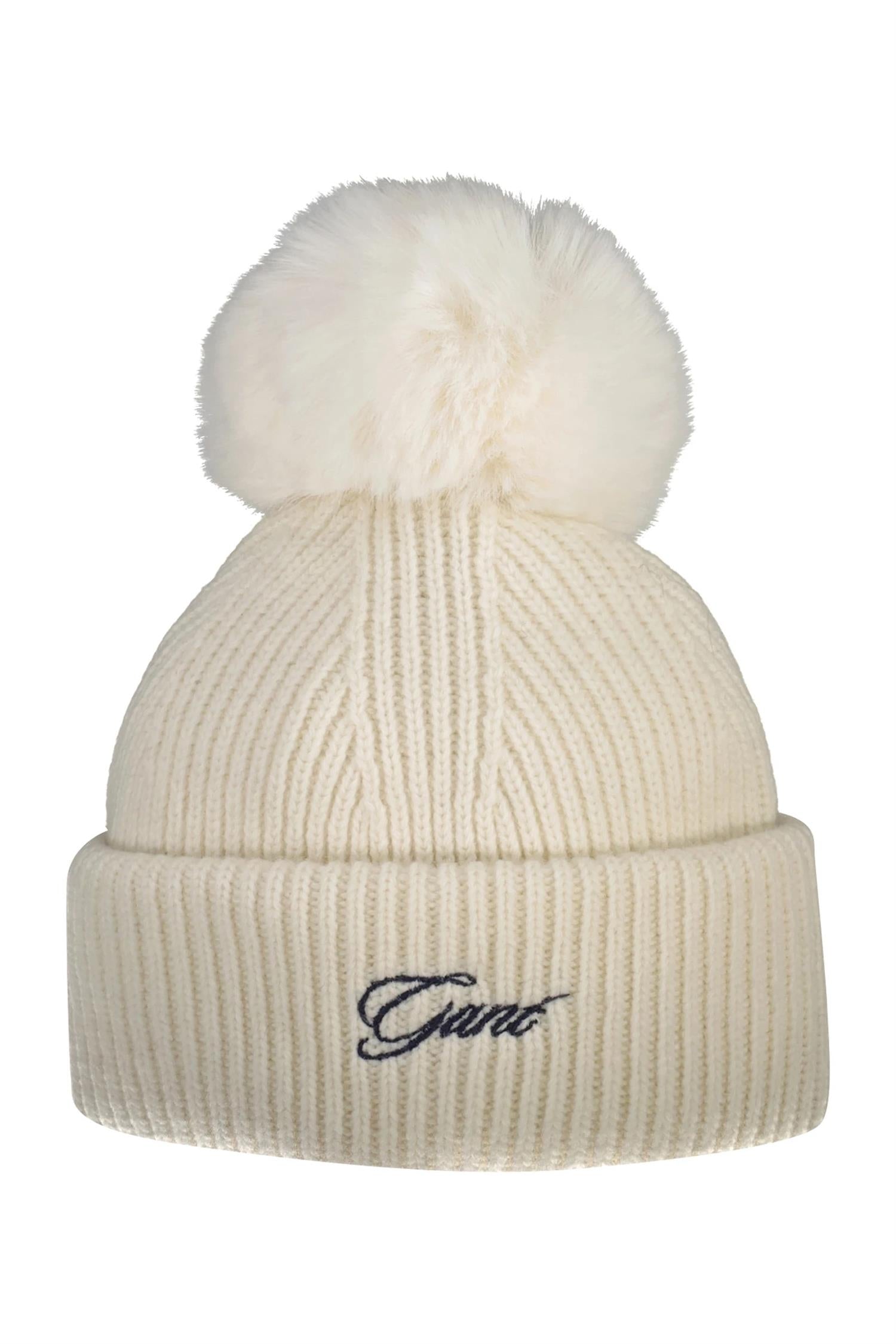 Lue Pom Pom Beanie Cream