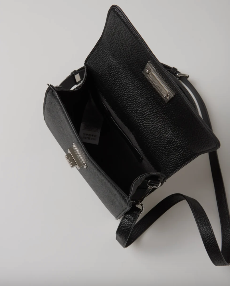 Veske RBSanya Medium Top Handle Bag Black Silver