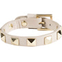 Armbånd Leather Stud Sand