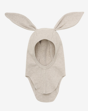 Balaclava Ears Cotton Rib Camel Melange