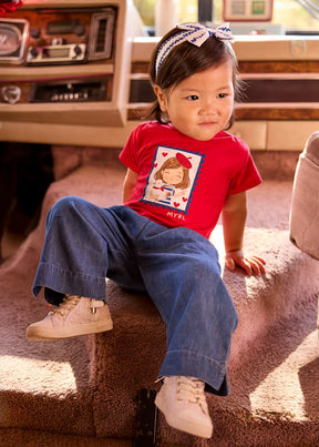 Bukse Flowy Dark Denim