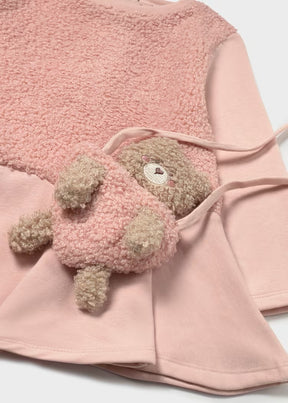 Kjole Teddy M/Bamseveske Rosa