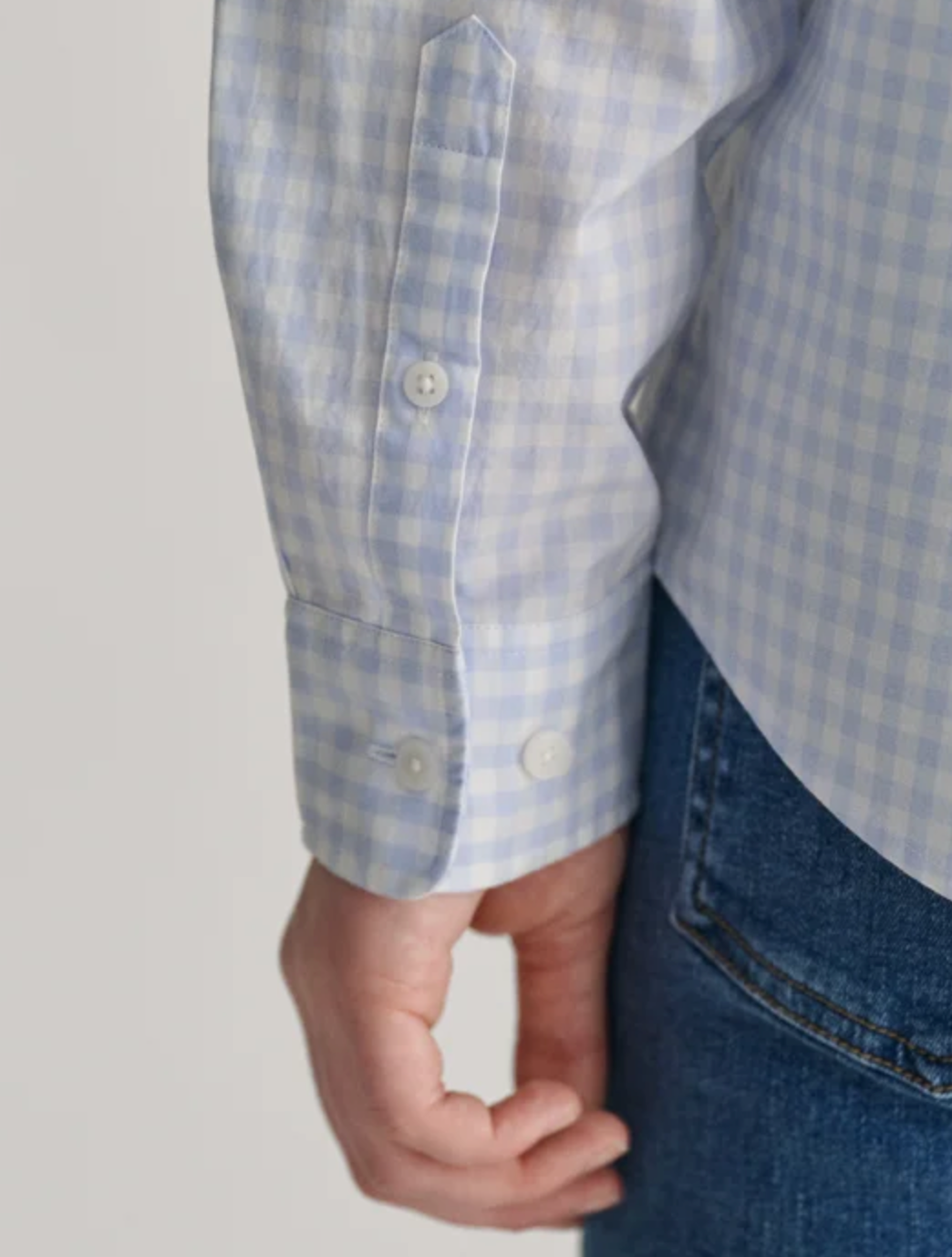 Skjorte Poplin Gingham