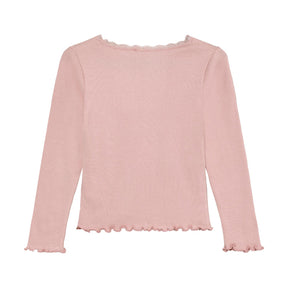 Genser Rib Pale Mauve