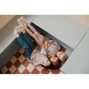 Bukse Vilma Mid Blue Strawberry