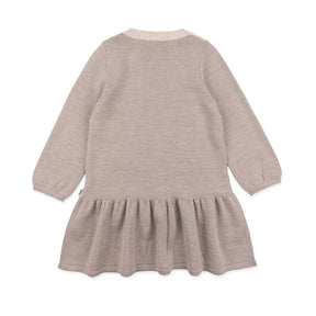 Kjole Lammi m/Lange ermer Beige
