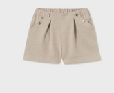 Shorts Twill M/Lommer Beige