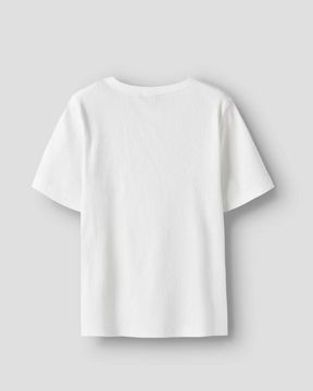 T-Skjorte Hinaja Ss Short Top Solid Bright White