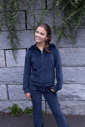 Bukse Hermine Velour Deep Navy