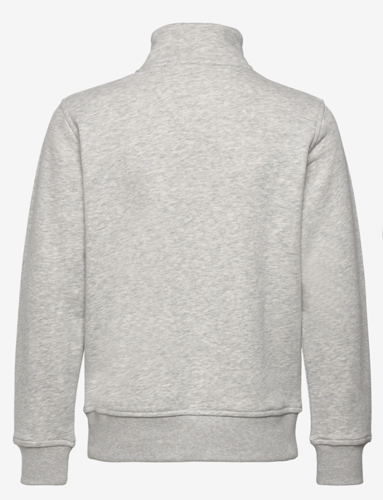 Genser Halfzip Light Grey Melange