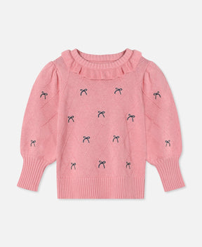 Genser Lucie Bow Candy Pink