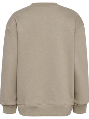 Genser Loose Bee Crewneck Vintage Khaki