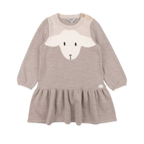 Kjole Lammi m/Lange ermer Beige