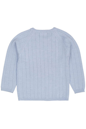 Genser Merino Knitted Dusty Blue