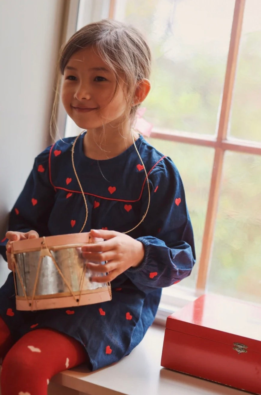 Kjole Amee Mid Blue Heart